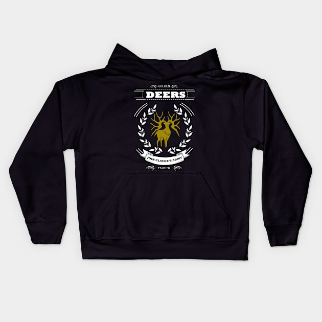 Join Golden Deers / Join Claude's Army Kids Hoodie by FireHair